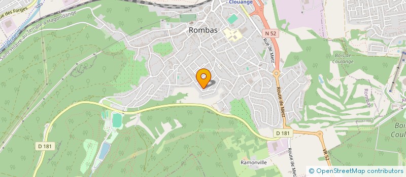 localisation de l'entreprise SCI ROSA  ROMBAS