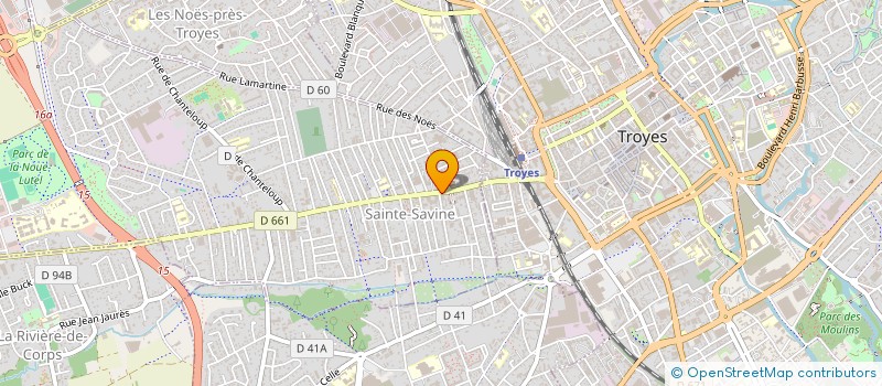 localisation de l'entreprise SCI ROSA & CO  SAINTE SAVINE