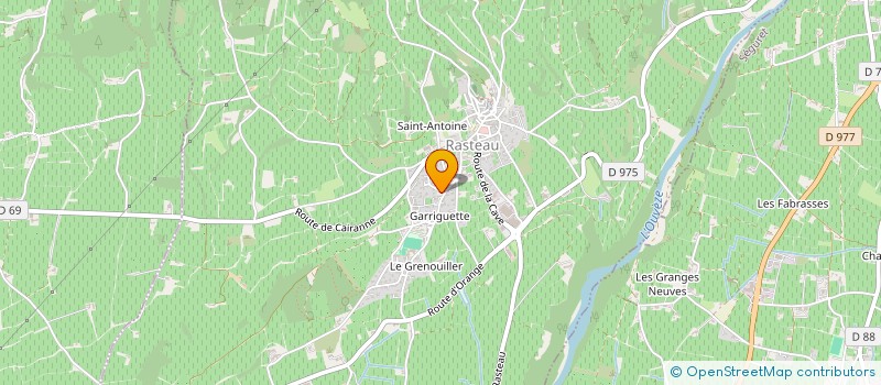 localisation de l'entreprise SCI ROSA DEL CELLO  RASTEAU