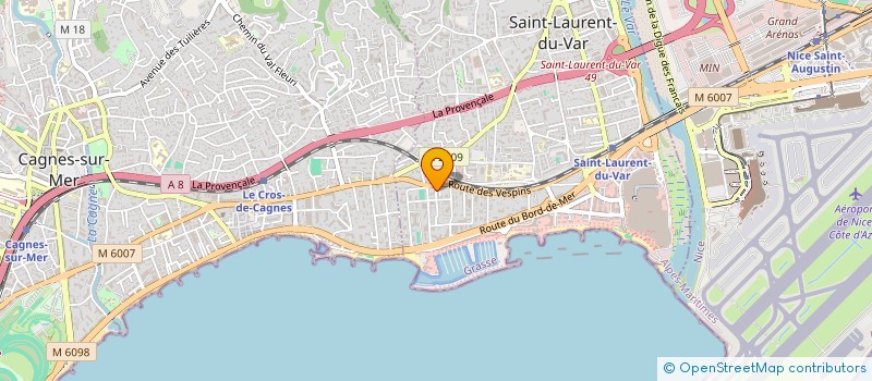localisation de l'entreprise SCI ROSA MARIA à SAINT-LAURENT-DU-VAR
