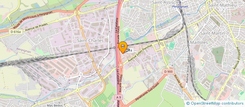 localisation de l'entreprise SCI ROSAET  PERPIGNAN