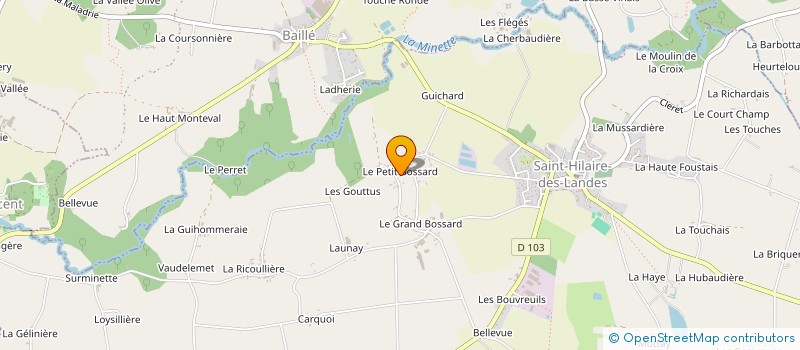 localisation de l'entreprise SCI ROSAL  SAINT-HILAIRE-DES-LANDES