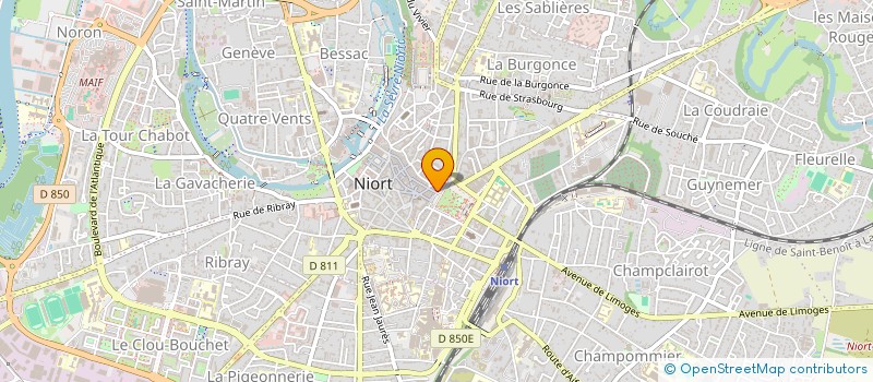 localisation de l'entreprise SCI ROSALE à NIORT