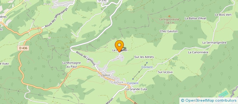 localisation de l'entreprise SCI ROSALI  LAJOUX