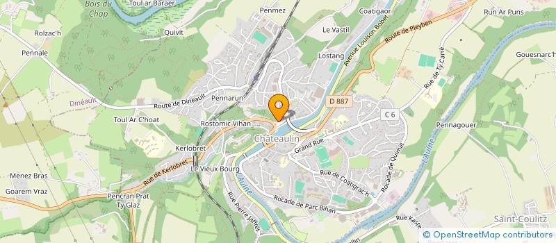 localisation de l'entreprise SCI ROSALIA  CHATEAULIN