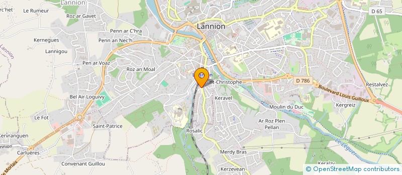 localisation de l'entreprise SCI ROSALIC  PLOUBEZRE