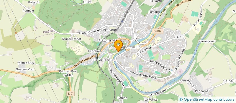 localisation de l'entreprise SCI ROSALIE  CHATEAULIN