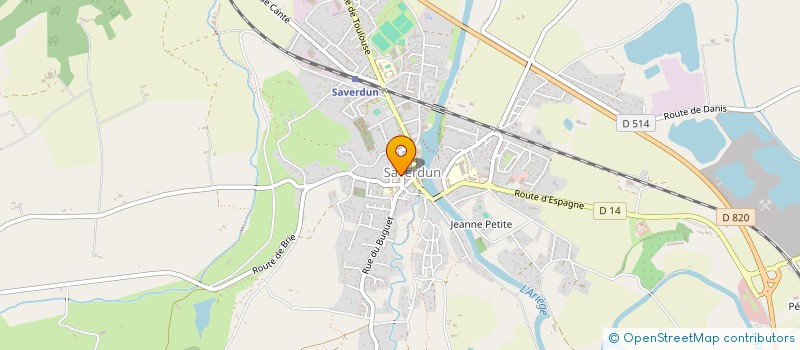 localisation de l'entreprise SCI ROSALIE à SAVERDUN
