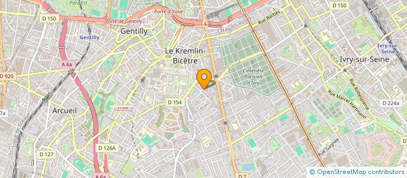 localisation de l'entreprise SCI ROSALIE  LE KREMLIN-BICETRE