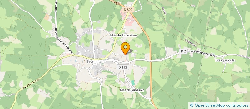 localisation de l'entreprise SCI ROSALIE SUN  LIVERNON