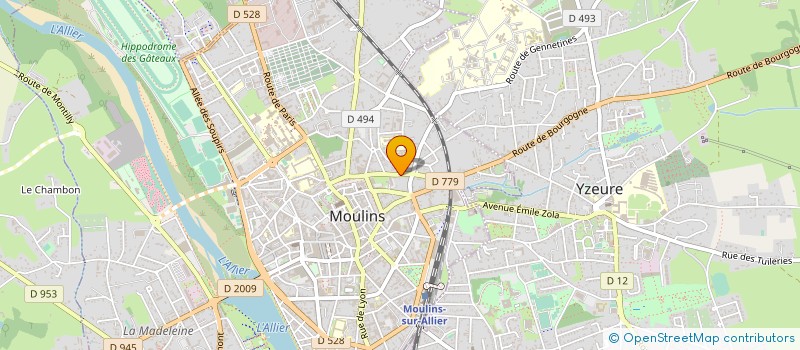 localisation de l'entreprise SCI ROSAN à MOULINS