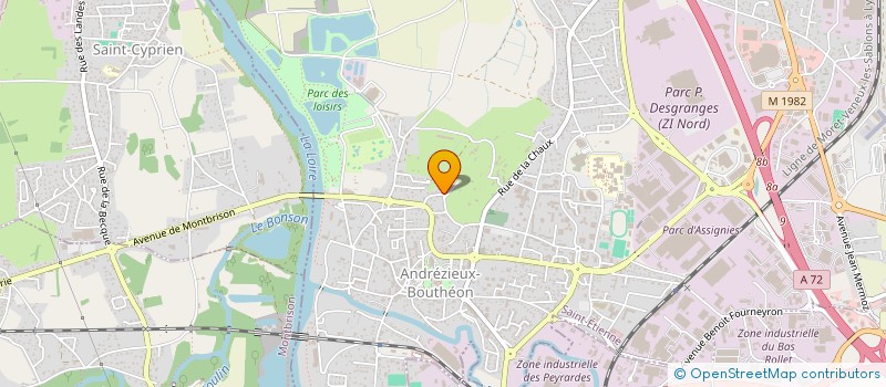 localisation de l'entreprise SCI ROSANCHLO  ANDREZIEUX-BOUTHEON