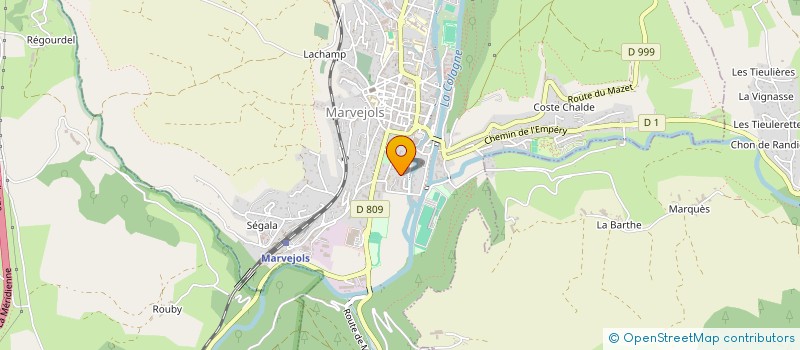 localisation de l'entreprise SCI ROSANNA  MARVEJOLS