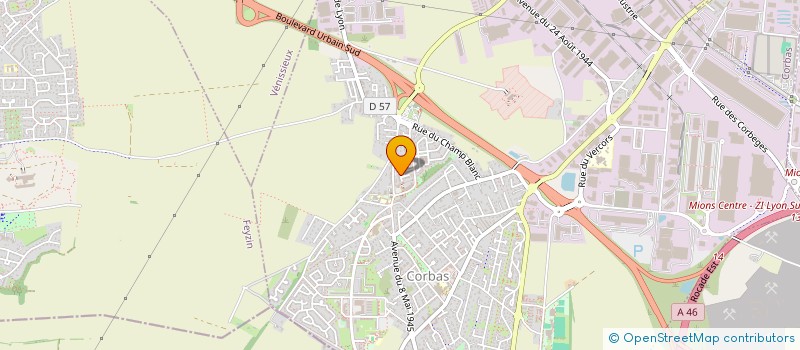 localisation de l'entreprise SCI ROSAVERIO à CORBAS