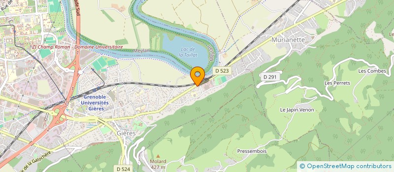 localisation de l'entreprise SCI ROSAVIS  GIERES