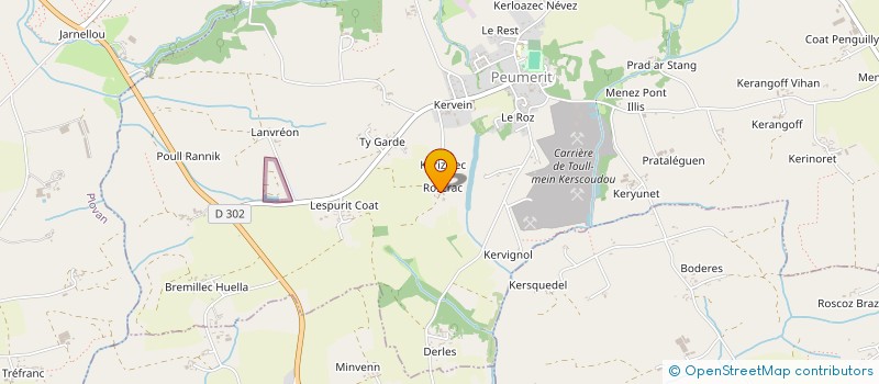 localisation de l'entreprise SCI ROSCRAC  PEUMERIT