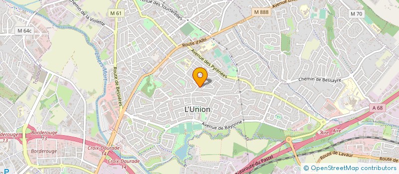 localisation de l'entreprise SCI ROSE à L'UNION