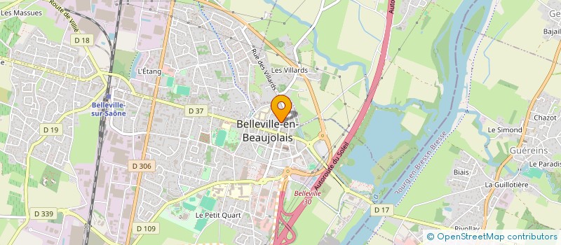 localisation de l'entreprise SCI ROSE  BELLEVILLE-EN-BEAUJOLAIS