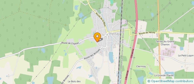 localisation de l'entreprise SCI ROSE  THEILLAY