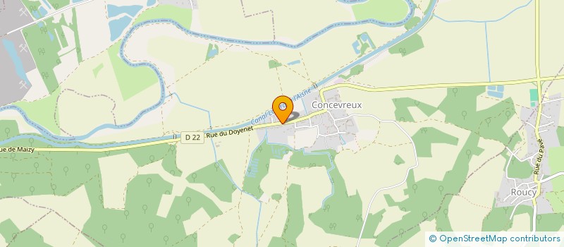 localisation de l'entreprise SCI ROSE  CONCEVREUX