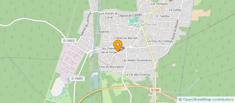 localisation de l'entreprise SCI ROSE à LEGE-CAP-FERRET