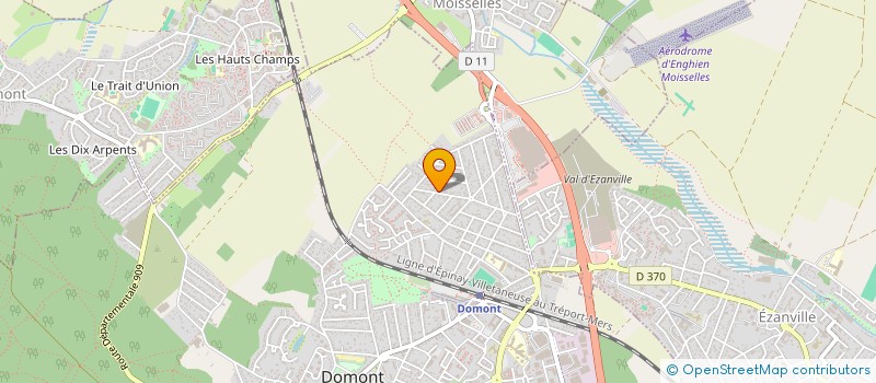 localisation de l'entreprise SCI ROSE  DOMONT