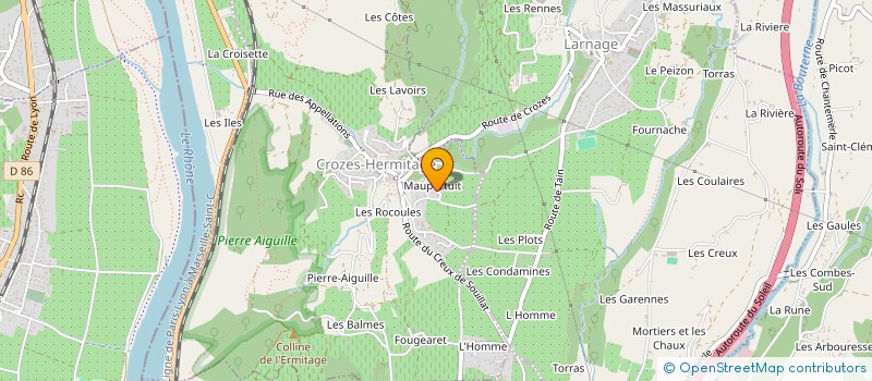 localisation de l'entreprise SCI ROSE  CROZES-HERMITAGE