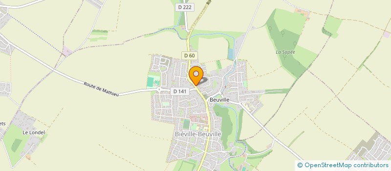 localisation de l'entreprise SCI ROSE  BIEVILLE-BEUVILLE