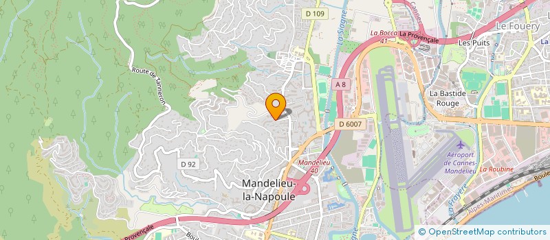 localisation de l'entreprise SCI ROSE à MANDELIEU-LA-NAPOULE