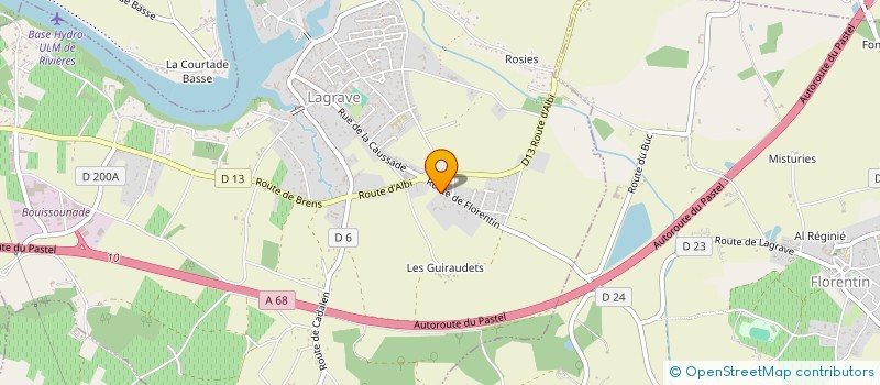 localisation de l'entreprise SCI ROSE  LAGRAVE