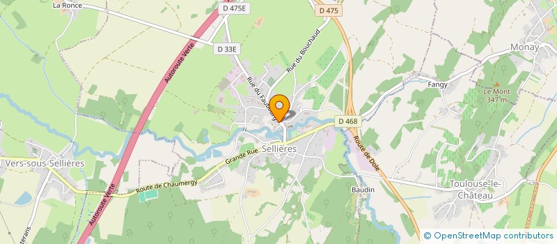 localisation de l'entreprise SCI ROSE  SELLIERES