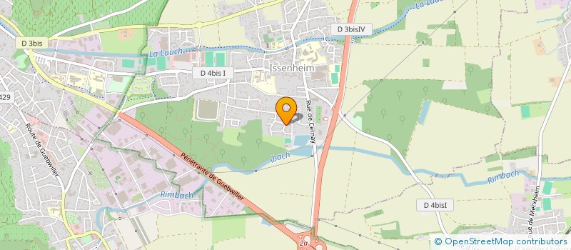 localisation de l'entreprise SCI ROSE  ISSENHEIM