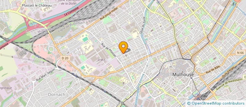 localisation de l'entreprise SCI ROSE BLANCHE  MULHOUSE