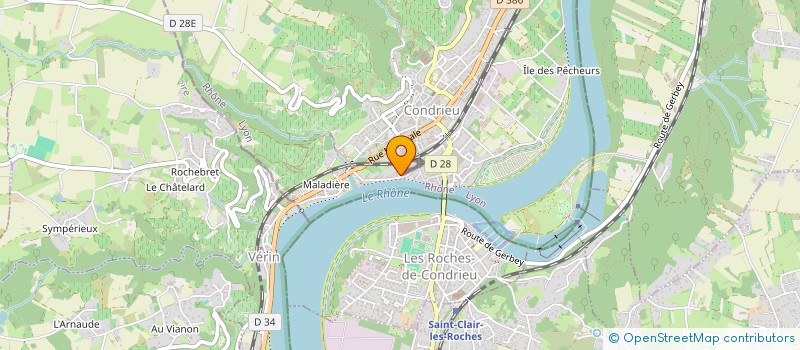 localisation de l'entreprise SCI ROSE BLANCHE  CONDRIEU