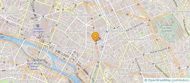 localisation de l'entreprise SCI ROSE BONBON  PARIS