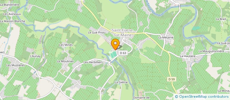 localisation de l'entreprise SCI ROSE BROSSET  SAINT-FIACRE-SUR-MAINE