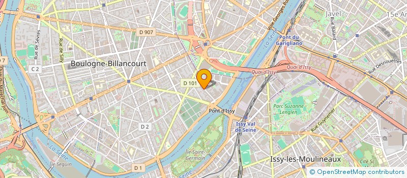 localisation de l'entreprise SCI ROSE CHATILLON à BOULOGNE-BILLANCOURT
