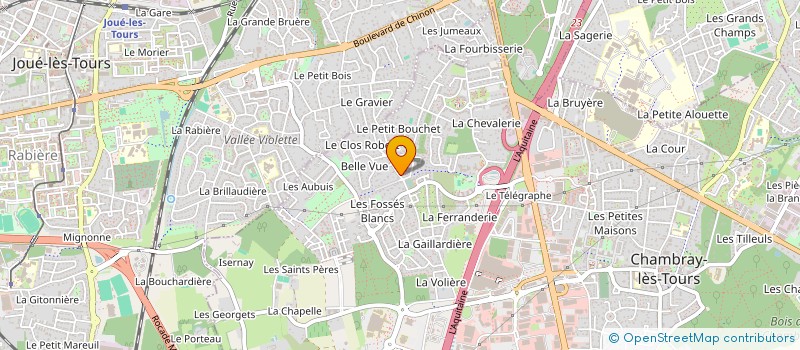 localisation de l'entreprise SCI ROSE-CHOCOLAT  CHAMBRAY-LES-TOURS