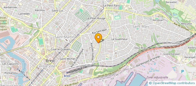 localisation de l'entreprise SCI ROSE DE GORREKEAR à BREST