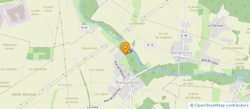 localisation de l'entreprise SCI ROSE DE GUY  MARQUEGLISE