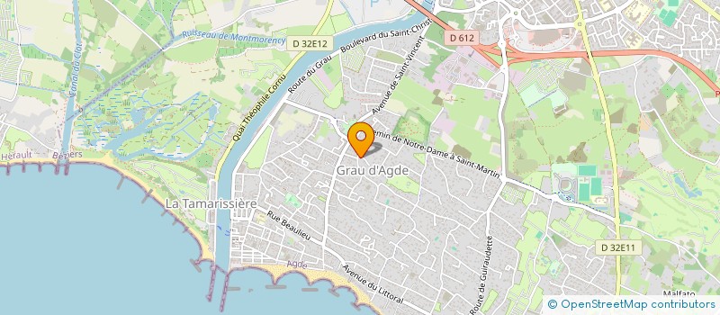 localisation de l'entreprise SCI ROSE DES SABLES  AGDE