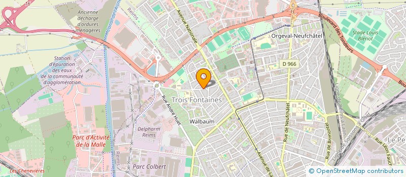 localisation de l'entreprise SCI ROSE DES SACRES  REIMS