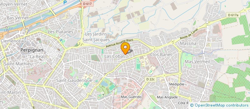 localisation de l'entreprise SCI ROSE DES VENTS  PERPIGNAN