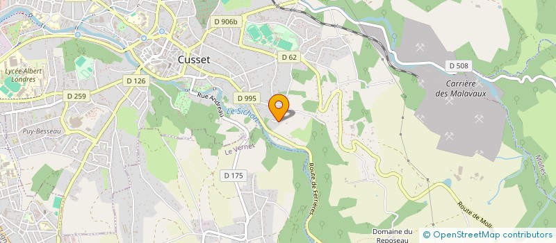 localisation de l'entreprise SCI ROSE DES VENTS à CUSSET