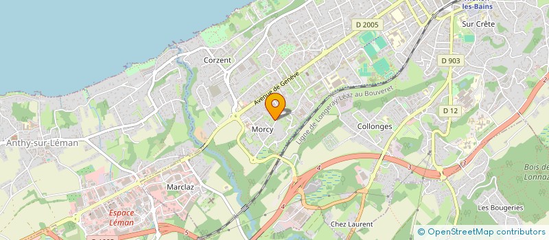 localisation de l'entreprise SCI ROSE DES VENTS à THONON-LES-BAINS