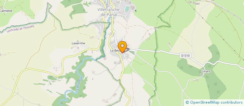 localisation de l'entreprise SCI ROSE DES VENTS  VILLEFRANCHE-DE-PANAT