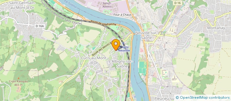 localisation de l'entreprise SCI ROSE DES VENTS LOUGREARD  ALBIGNY-SUR-SAONE