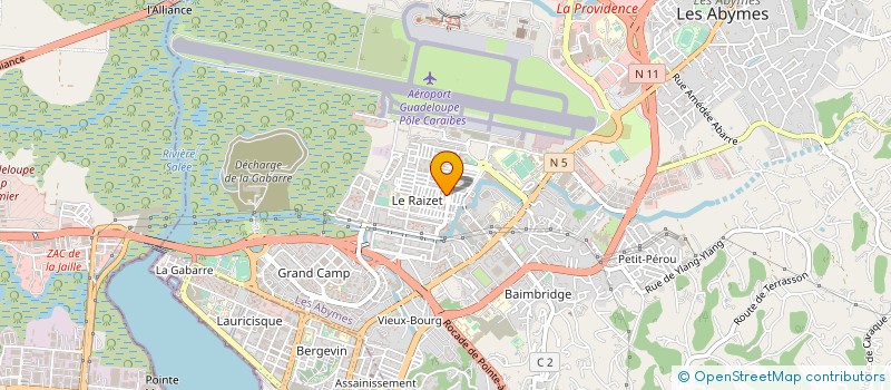 localisation de l'entreprise SCI ROSE-H à LES ABYMES