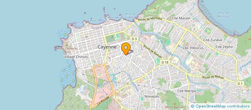 localisation de l'entreprise SCI ROSE IMMO  CAYENNE