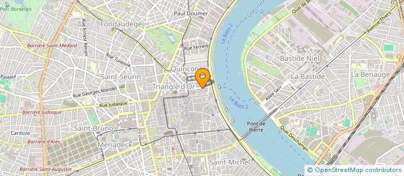 localisation de l'entreprise SCI ROSE LA BICHE  BORDEAUX